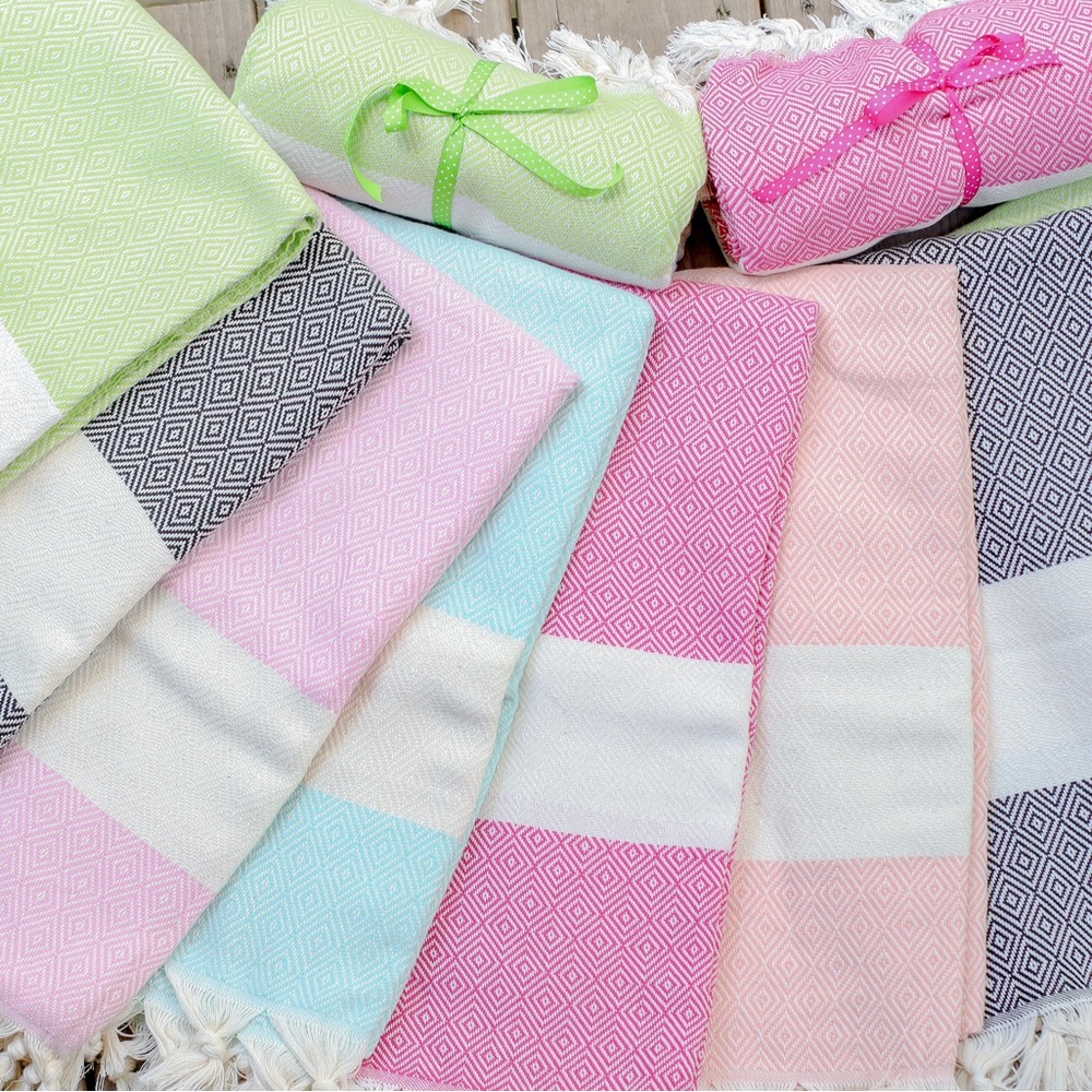 ORGANIC COTTON Turkish Beach Towels for bathroom, beach, pool or cover up NWOT